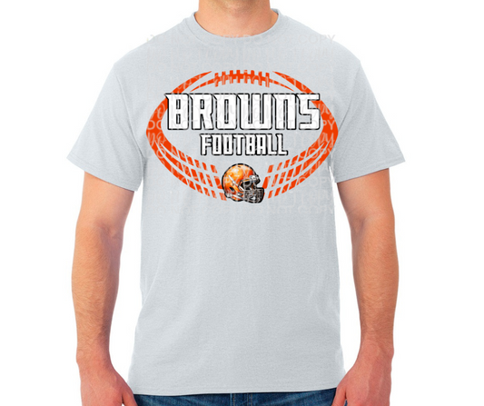 Ogemaw Browns 2025 Split Football Browns Cotton/Poly Blend Top Options