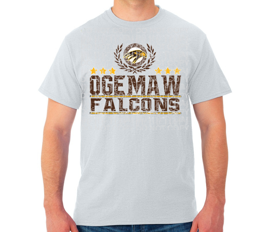 Ogemaw Falcons 2025 Vintage Laurel Dri Fit Top Options Falcon Sports