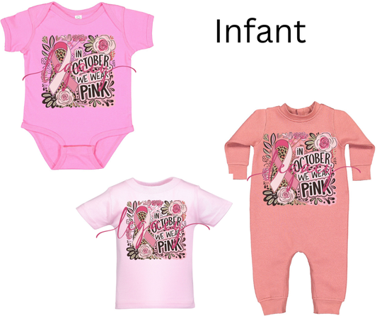 In October We Wear Pink Pink Cotton/Poly Blend Top Options PinkOut