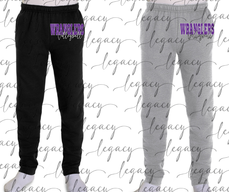 Wranglers 2025 Wranglers Volleyball cursive Joggers