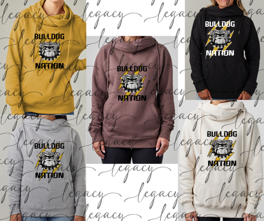 Bulldog Nation Cowl Neck Top Options Bulldogs 2025