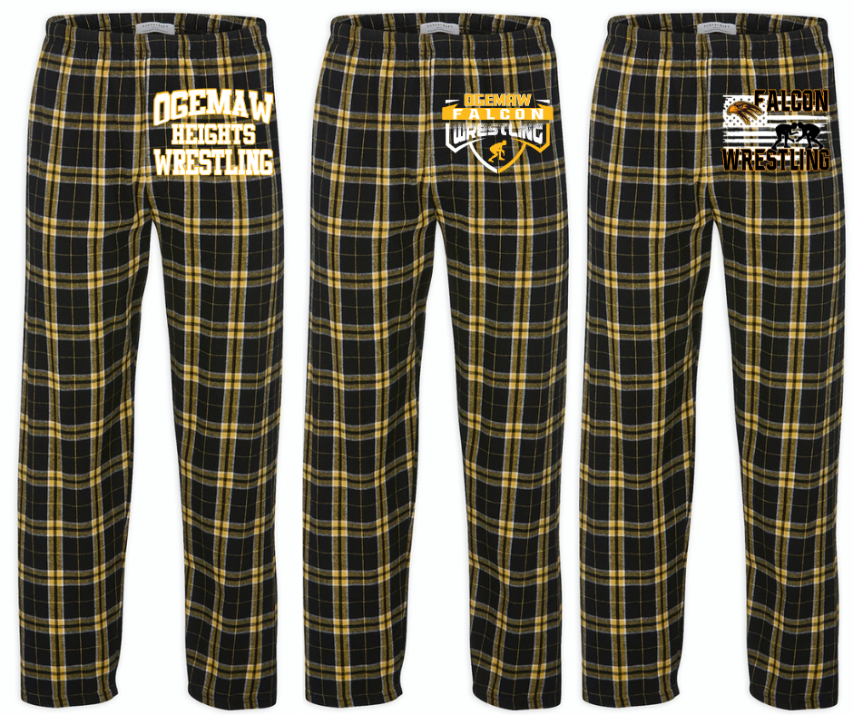 Falcon Wrestling 2025 Multi Design Plaid Jogger Pant