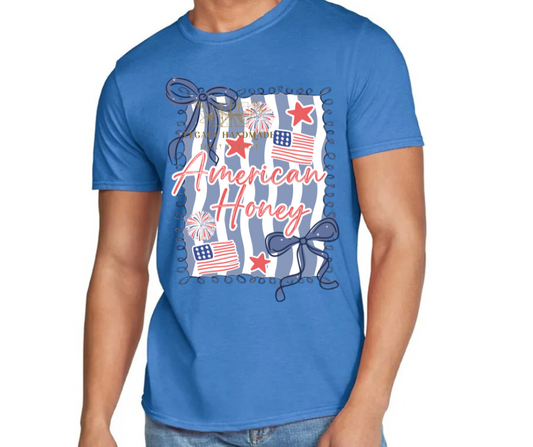 American Honey Flag 4th Red White & Blue American Pride America Freedom 2025