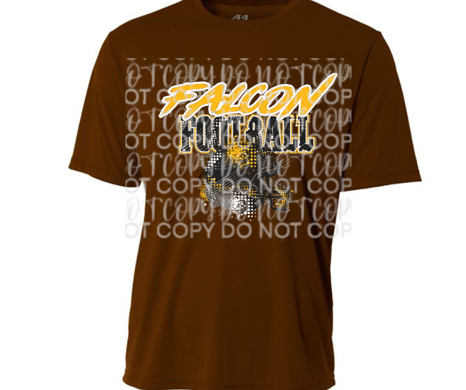 Ogemaw Falcons Helmet Grunge Falcon Football Dri Fit Top Options
