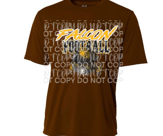 Ogemaw Falcons Helmet Grunge Falcon Football Dri Fit Top Options