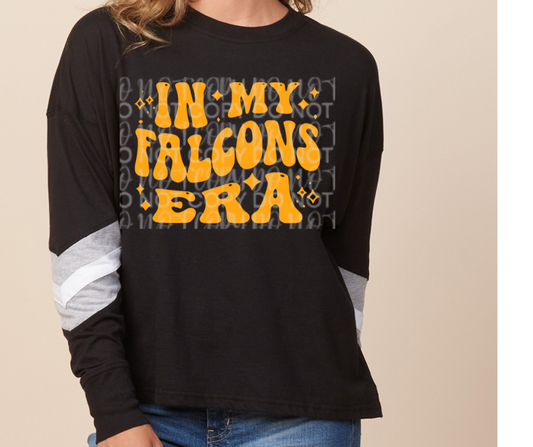 In my Falcons Era Long Sleeve Color Block Top Ogemaw Falcons 2025