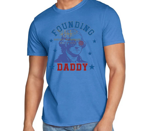 Founding Daddy George Washington 4th Red White & Blue American Pride America Freedom 2025