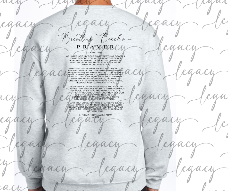 Wrestling Coach's Prayer Wrestling 2025 Cotton/Poly Blend Multi Color Top Options Wrestling 2025