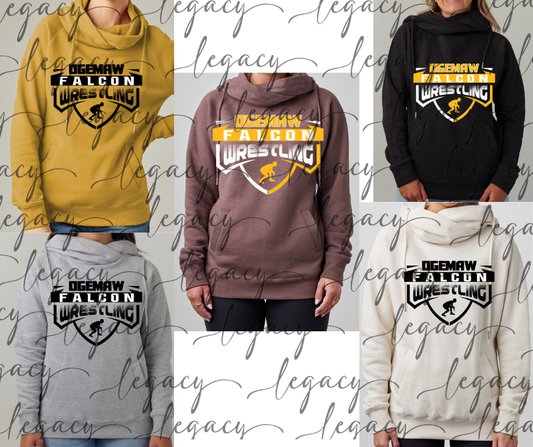 Ogemaw Falcon Wrestling Wrestler Cowl Neck Top Options Falcon Wrestling 2025