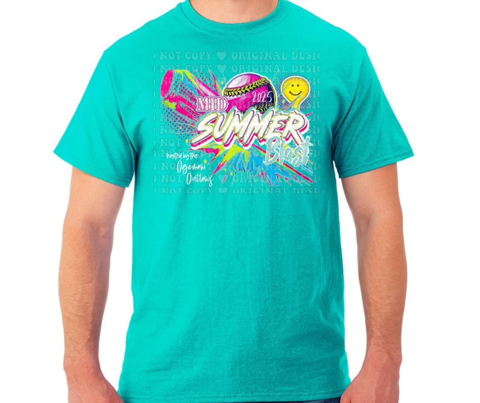 Mid Summer Blast 2025 Colored Cotton Poly Blend Top Options