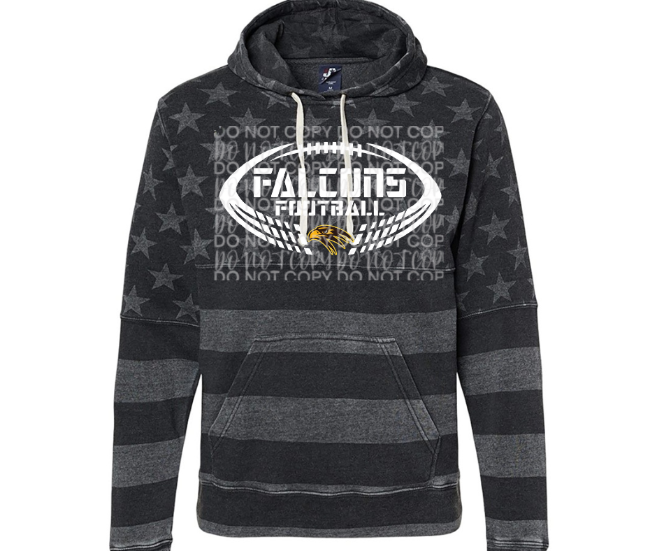 Falcon Football Split ball Specialty Name Brand Hoodie Options