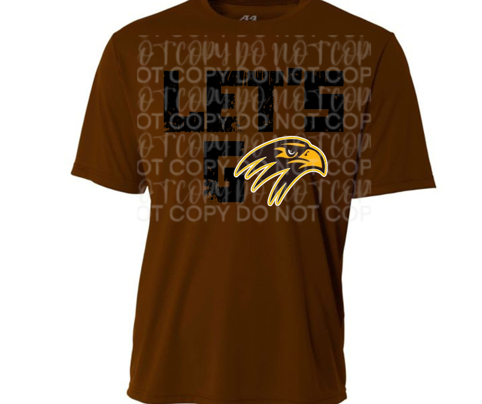 Ogemaw Falcons 2025 Lets Go Falcon Logo Dri Fit Top Options