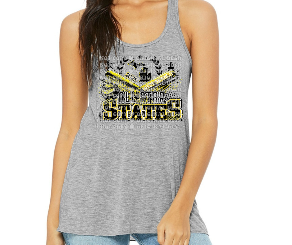 2025 WB All Star States Softball 8-10 Girls Sponsor Shirts