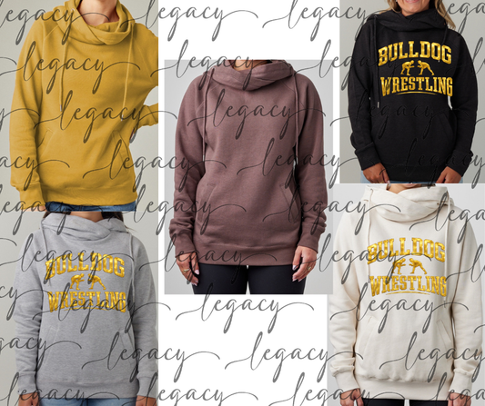 Bulldogs 2025 Gold Foil Cowl Neck Top options