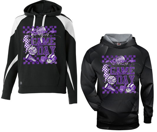 Purple Game Falcon Football Game Day Specialty Hoodies