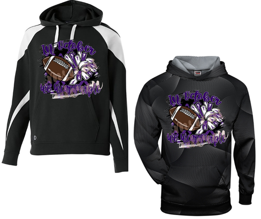 Purple Game Falcon Football In October We Wear Purple Specialty Hoodies