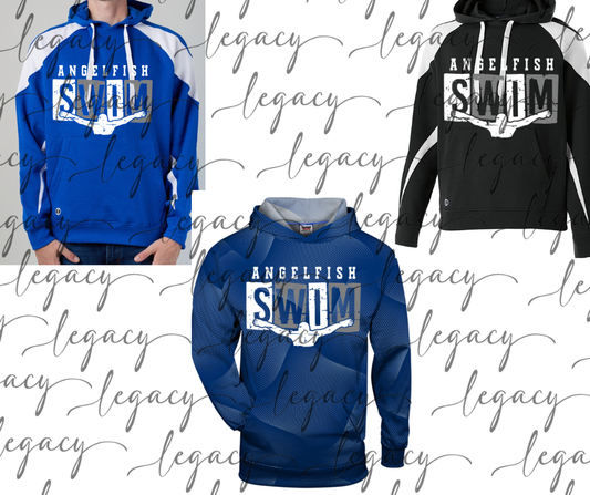 Angelfish 2025 Angelfish Swim Swimmer Specialty Hoodie Options