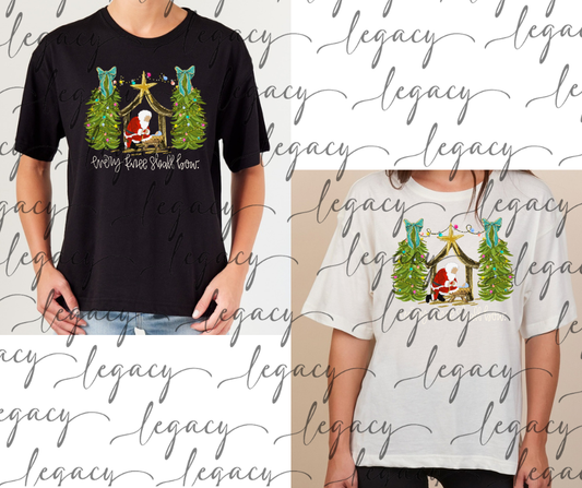 Every knee shall bow Boxy Women's Tee Multi Color Options Holiday Magic