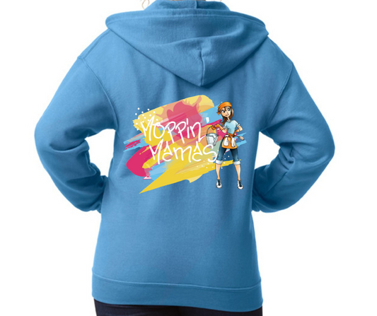 Moppin Mama's Colorful Full Zip Hoodies