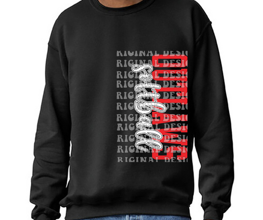 Ogemaw Outlaws 2025 Softball Sideways Cursive Red Black Gray Top Options
