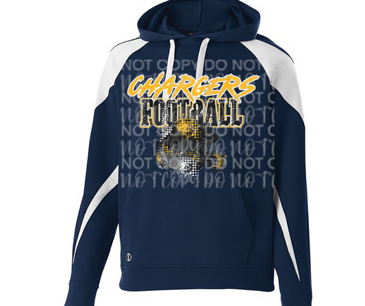 Mio Chargers 2025 Grunge Football Specialty Name Brand Hoodie Options