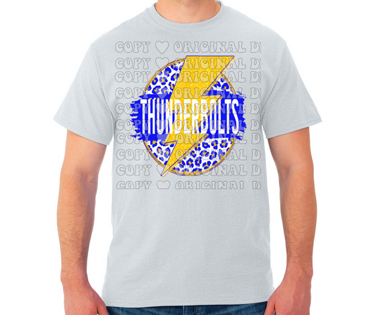 Thunderbolts Circle Leo Lightning Cotton/Poly Blend Top Options Mio Thunderbolts 2025