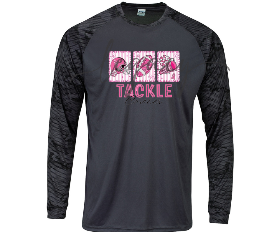 PINK OUT Football Tackle Cancer Performance Dri Fit Top Options Ogemaw Browns Falcon Football 2025