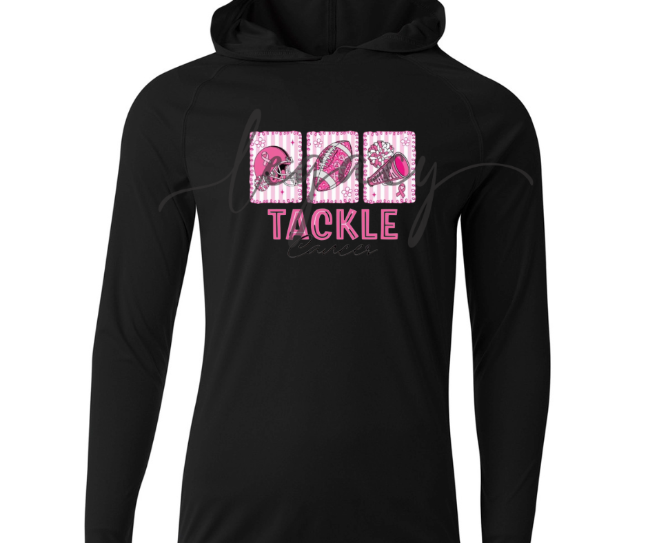 PINK OUT Football Tackle Cancer Performance Dri Fit Top Options Ogemaw Browns Falcon Football 2025