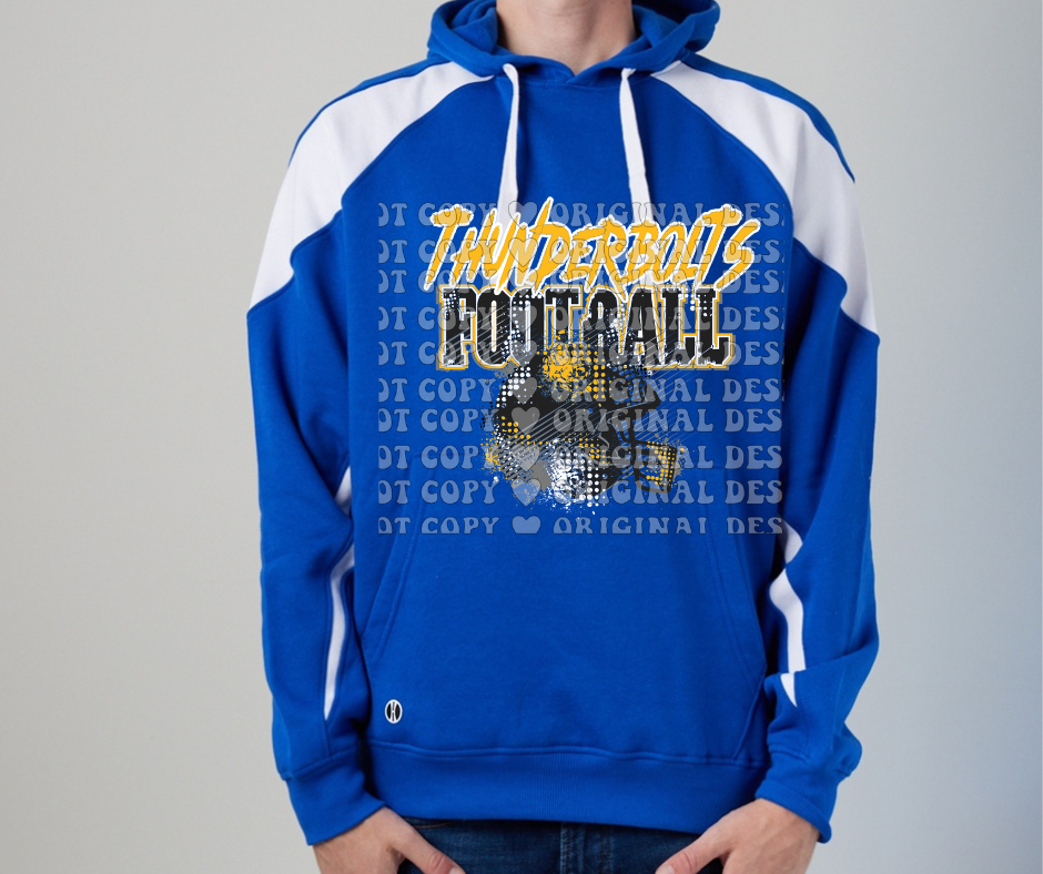 Mio Thunderbolts 2025 Grunge Football Specialty Name Brand Hoodie Options