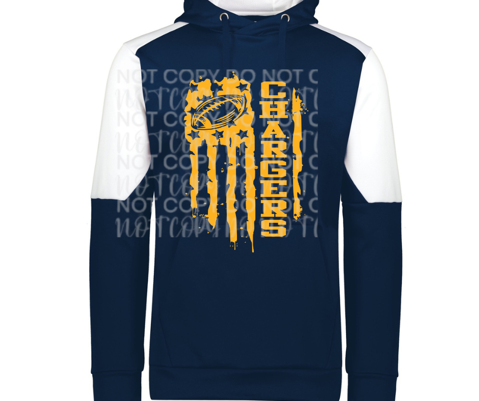 Mio Chargers 2025 Football flag Specialty Name Brand Hoodie Options