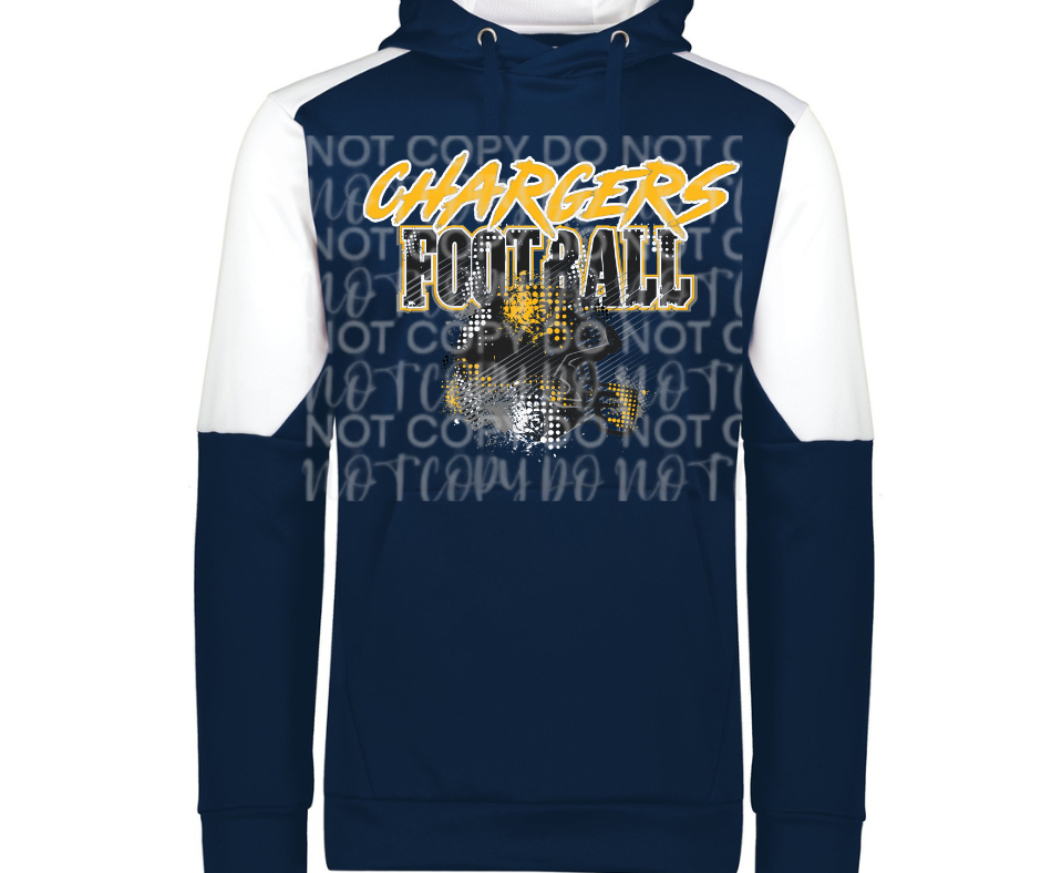 Mio Chargers 2025 Grunge Football Specialty Name Brand Hoodie Options