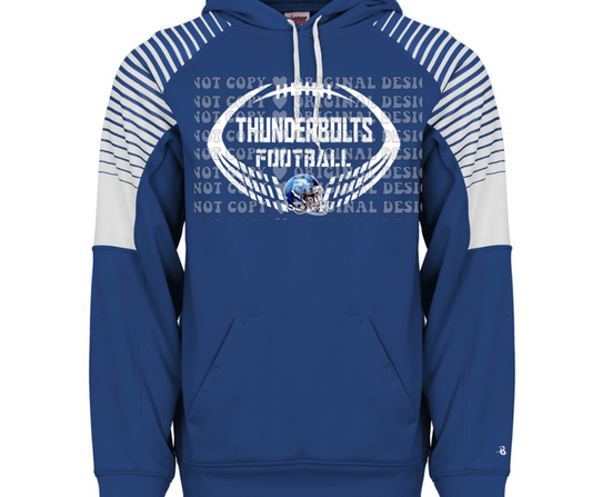 Mio Thunderbolts 2025 Split Football Specialty Name Brand Hoodie Options