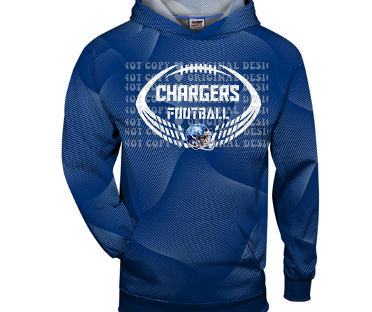 Mio Chargers 2025 Split Football Specialty Name Brand Hoodie Options