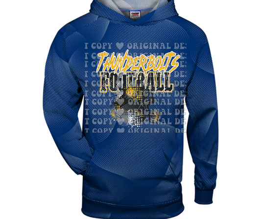 Mio Thunderbolts 2025 Grunge Football Specialty Name Brand Hoodie Options