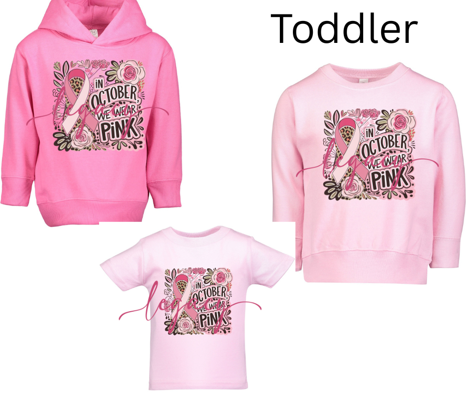 In October We Wear Pink Pink Cotton/Poly Blend Top Options PinkOut