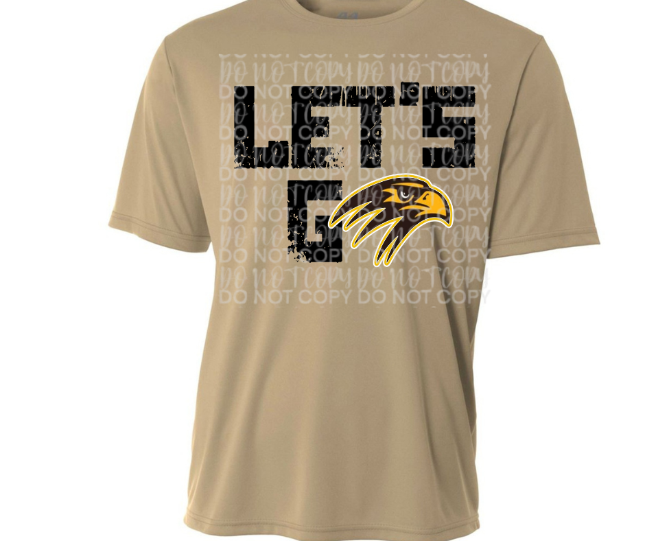Ogemaw Falcons 2025 Lets Go Falcon Logo Dri Fit Top Options