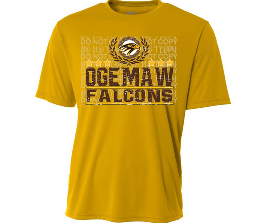 Ogemaw Falcons 2025 Vintage Laurel Dri Fit Top Options Falcon Sports