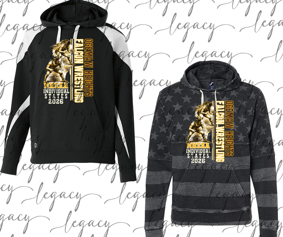 2026 Individual States Specialty Name Brand Hoodie Adult sizes