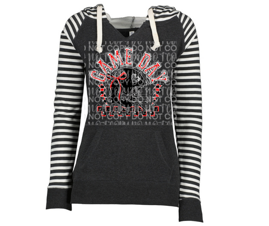 Browns Game Day Striped Sleeves Hoodie Top Options Ogemaw Browns 2025