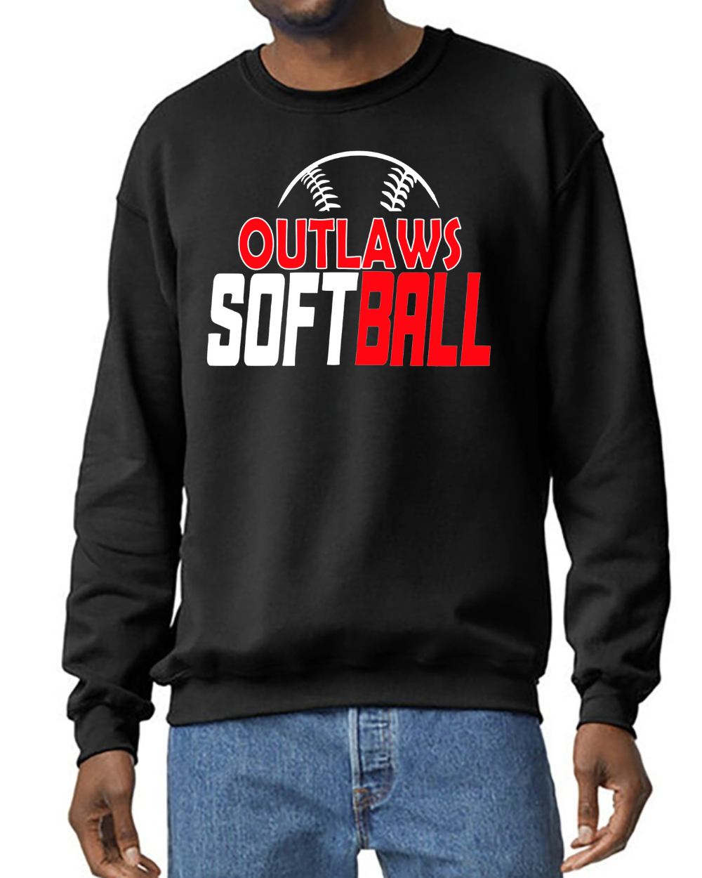 Ogemaw Outlaws 2025 Softball Red Black Gray Top Options