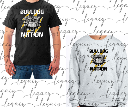 Bulldog Nation Cotton/Poly Blend Multi Color Top Options Bulldogs 2025