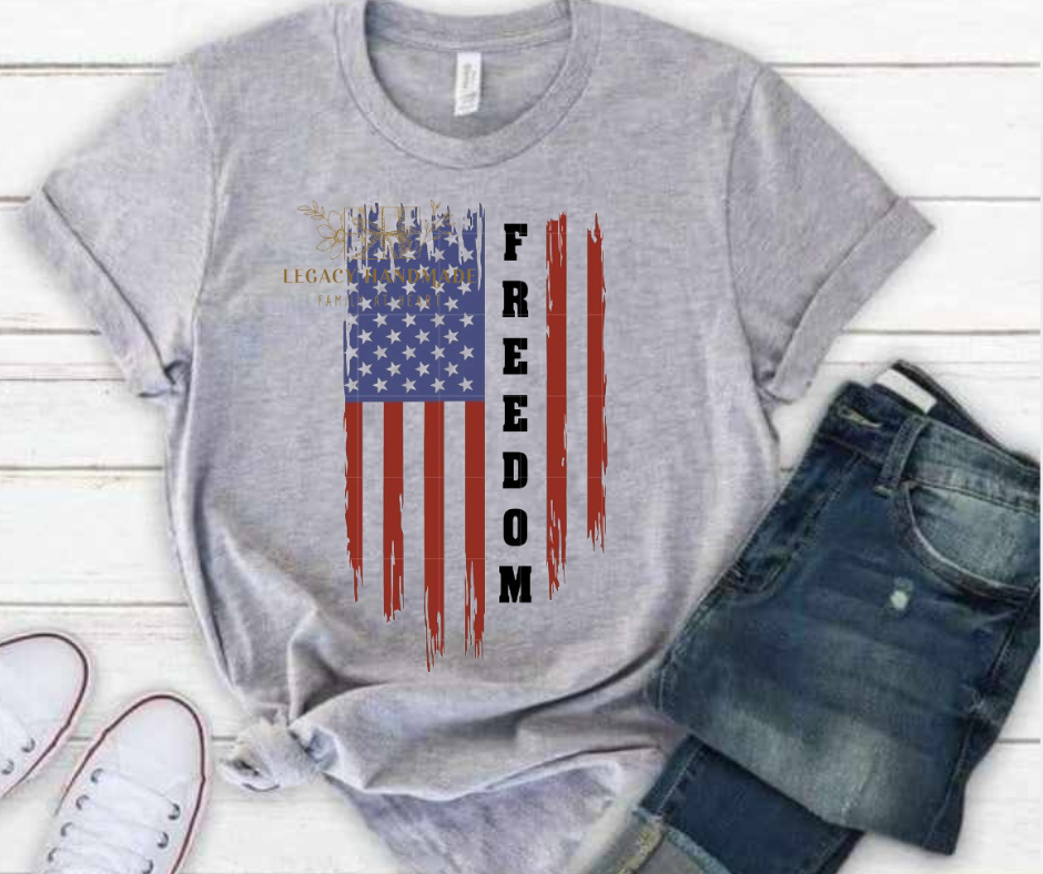 Freedom Flag 4th Red White & Blue American Pride America Freedom 2025