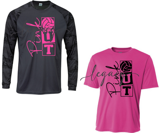 PINK OUT Volleyball Stacked Performance Dri Fit Top Options