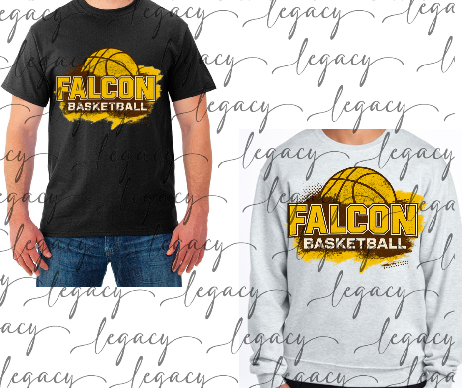 Falcon Basketball Splash Cotton/Poly Blend Multi Color Top Options Falcon 2025