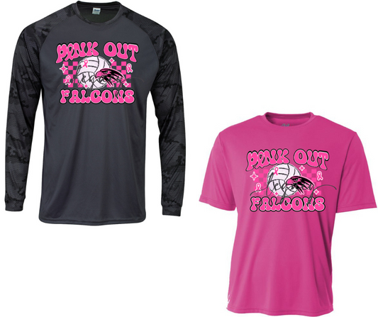 PINK OUT Volleyball Falcons Performance Dri Fit Top Options