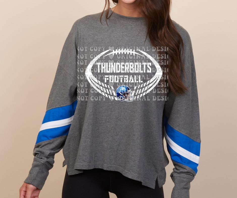 Thunderbolts football Long Sleeve Color Block Top Mio Thunderbolts 2025