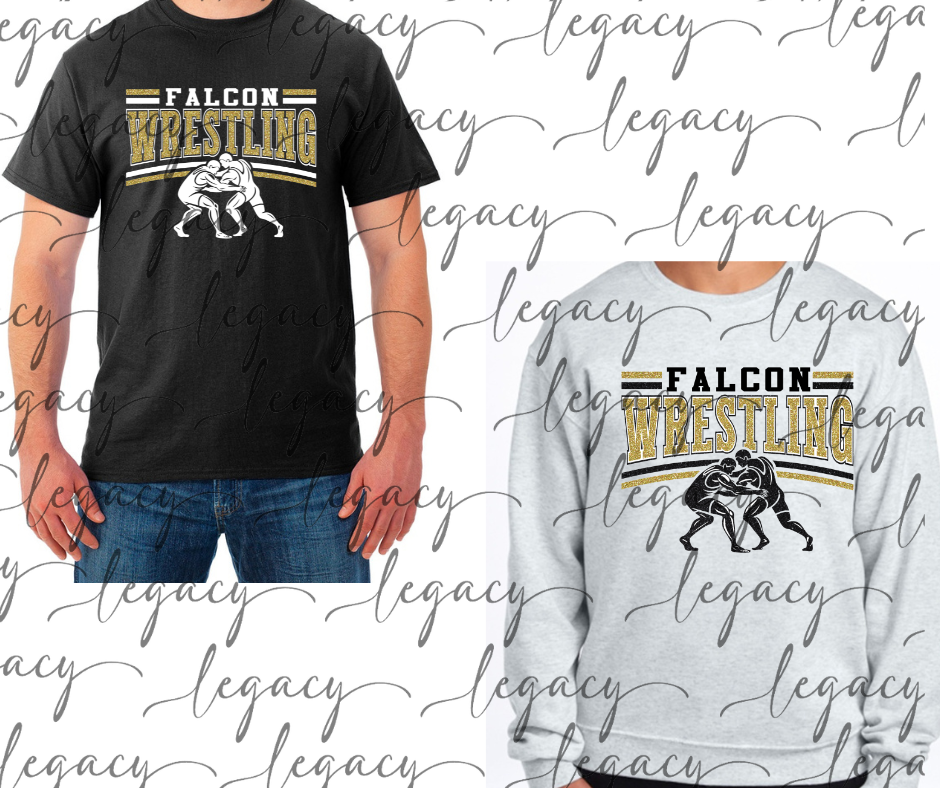 Falcon Wrestling Wrestlers Cotton/Poly Blend Multi Color Top Options Falcon Wrestling 2025