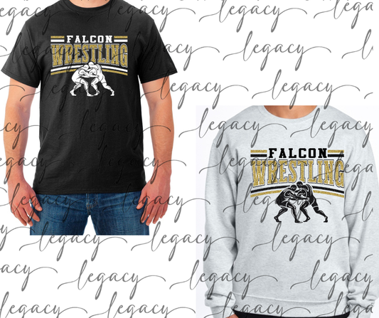 Falcon Wrestling Wrestlers Cotton/Poly Blend Multi Color Top Options Falcon Wrestling 2025