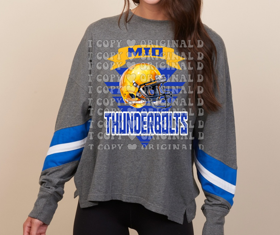 Thunderbolts Banner Long Sleeve Color Block Top Mio Thunderbolts 2025