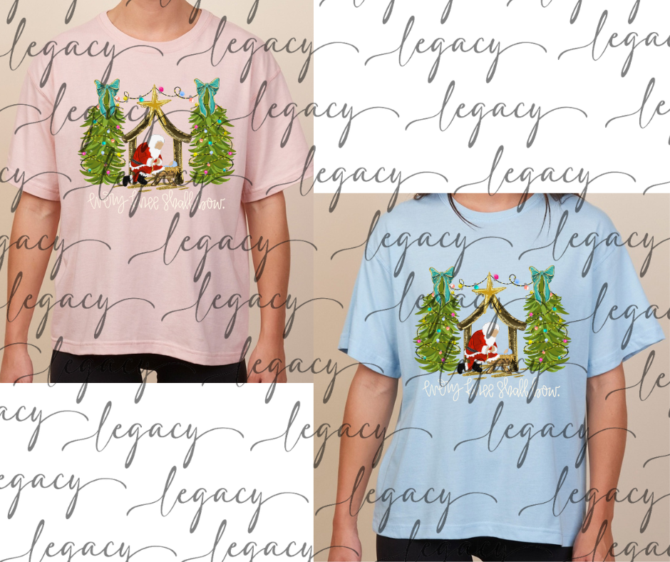 Every knee shall bow Boxy Women's Tee Multi Color Options Holiday Magic